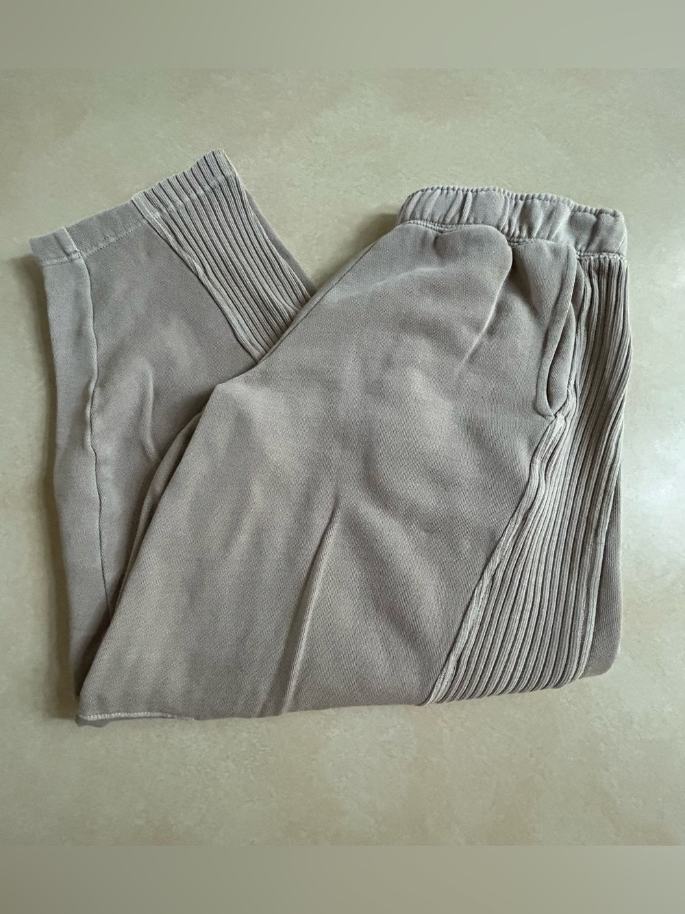 Aerie Oh Snap! Barrel taupe sweatpants XS Short cotton blend